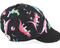 Sale Headster Kids 0-6 Months Dino Short Brim Black Adjustable -