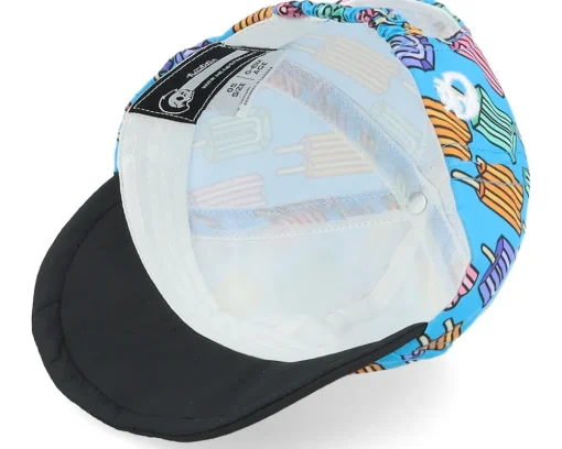 Sale Headster Kids 0-6 Months Pop Neon Blue Short Brim Aqua Dream Adjustable -