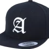 Kids-Kiddo Cap Kids A Letter 3D Black Snapback -