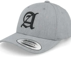 Adjustable-Kiddo Cap Kids A Letter 3d Heather Adjustable - Grey