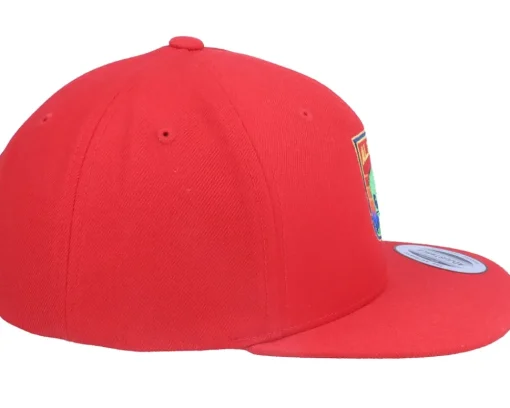Kids-Kiddo Cap Kids Aliens Logo Red Snapback -