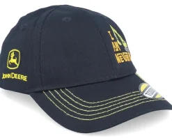 New John Deere Kids All Twill Never Idle Black Adjustable -