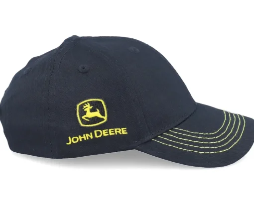 Kids-John Deere Kids All Twill Never Idle Black Adjustable -
