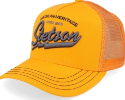 Online Stetson Kids American Heritage Classic Orange A-Frame Trucker -