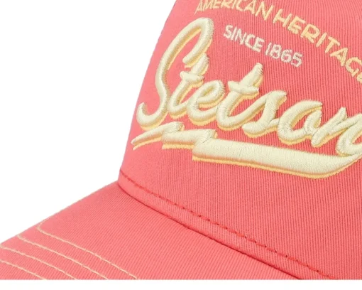 Sale Stetson Kids American Heritage Classic Salmon Trucker - Red