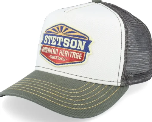 Trucker | Kids-Stetson Kids American Heritage Sun Green/White Trucker -