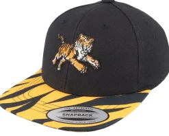 Snapback | Kids-Kiddo Cap Kids Attacking Tiger Black/Tiger Snapback -