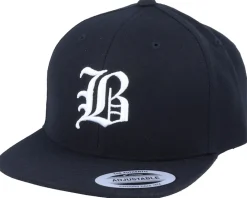 Best Kiddo Cap Kids B Letter 3D Black Snapback -
