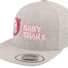 Snapback | Kids-Kiddo Cap Kids Baby Shark Heather Snapback - Grey