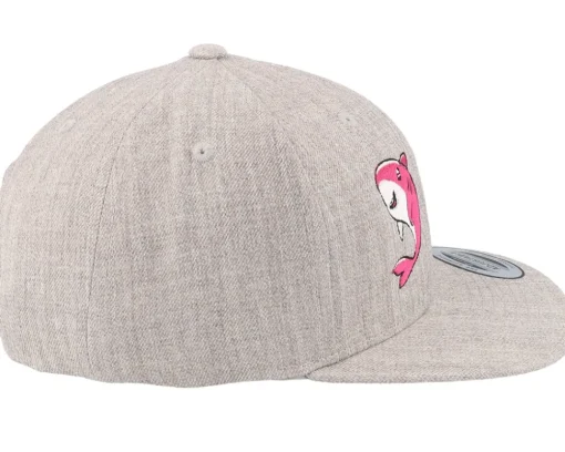 Snapback | Kids-Kiddo Cap Kids Baby Shark Heather Snapback - Grey