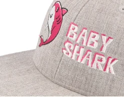 Snapback | Kids-Kiddo Cap Kids Baby Shark Heather Snapback - Grey