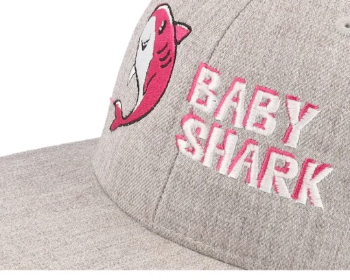 Snapback | Kids-Kiddo Cap Kids Baby Shark Heather Snapback - Grey
