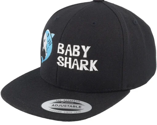 Snapback | Kids-Kiddo Cap Kids Baby Shark Heather Snapback - Grey