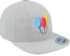 Snapback | Kids-Kiddo Cap Kids Balloons Heather Grey Snapback -