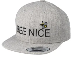 Kids-Kiddo Cap Kids Bee Nice Heather Grey Snapback -