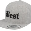 Kids-Kiddo Cap Kids Best Old English 3d Heather Snapback - Grey