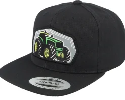 Snapback-Kiddo Cap Kids Big Tractor Grey Patch Black Snapback -