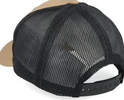 Hot Kiddo Cap Kids Big Tractor Grey Patch Caramel/Black Trucker - Beige