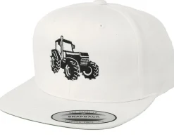Kids-Kiddo Cap Kids Big Tractor White Snapback -
