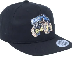 Motor-Kiddo Cap Kids Big Wheels Monster Truck Black Snapback -