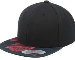 Blanks-Yupoong Kids /Rose Snapback - Black