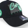 Dad Cap-Outerstuff Kids Boston Celtics Retro Wooly Black Dad Cap -