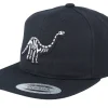 Snapback | Kids-Kiddo Cap Kids Brachiosaurus Skeleton Patch Black Snapback -