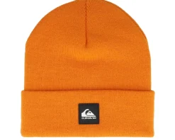 Hot Quiksilver Kids Brigade Youth Beanie Pepper Cuff - Orange