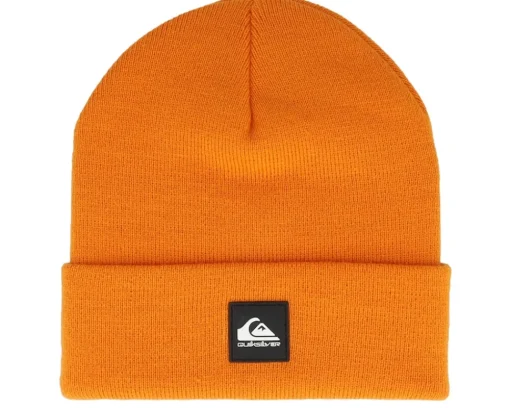 Hot Quiksilver Kids Brigade Youth Beanie Pepper Cuff - Orange