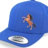 Adjustable | Kids-Kiddo Cap Kids Brown Horse Royal Adjustable - Blue