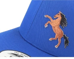 Adjustable | Kids-Kiddo Cap Kids Brown Horse Royal Adjustable - Blue