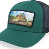 Kids-Kiddo Cap Kids Bulldozer Patch /Black Trucker - Green