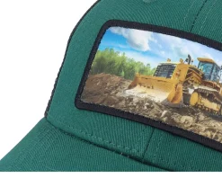 Kids-Kiddo Cap Kids Bulldozer Patch /Black Trucker - Green