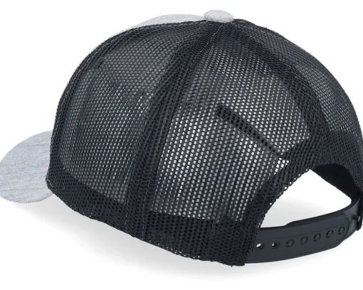 Clearance Kiddo Cap Kids Bulldozer Patch Heather /Black Trucker - Grey