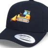 Adjustable | Kids-Kiddo Cap Kids Bulldozer Truck Black Adjustable -