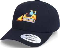 Adjustable | Kids-Kiddo Cap Kids Bulldozer Truck Black Adjustable -