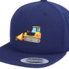 Clearance Kiddo Cap Kids Bulldozer Truck Navy Snapback -