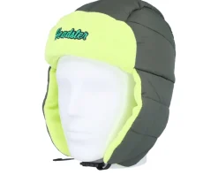 Kids-Headster Kids Cabin Winter Hat Bright Green Trapper -