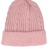 Cuff Beanies | Knitted Beanies-Headster Kids Cable Car Beanie Smart Pink Cuff -