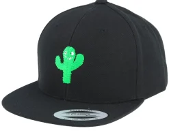 Kids-Kiddo Cap Kids Cactus Monster Black Snapback -