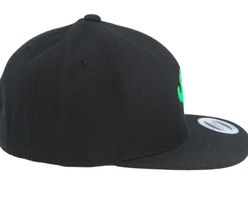 Kids-Kiddo Cap Kids Cactus Monster Black Snapback -