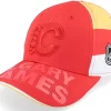 Hot Outerstuff Kids Calgary Flames Face-off Structu Adjustable - Red