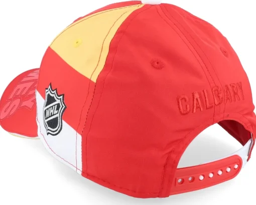 Hot Outerstuff Kids Calgary Flames Face-off Structu Adjustable - Red