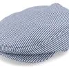 Flat Caps | Kids-CTH Ericson Kids Carl Jr. Candy Stripe Indigo Flat Cap -