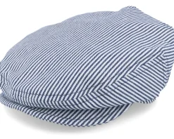 Flat Caps | Kids-CTH Ericson Kids Carl Jr. Candy Stripe Indigo Flat Cap -