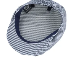 Flat Caps | Kids-CTH Ericson Kids Carl Jr. Candy Stripe Indigo Flat Cap -
