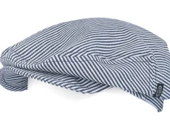 Flat Caps | Kids-CTH Ericson Kids Carl Jr. Candy Stripe Indigo Flat Cap -