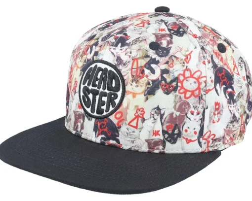 Snapback-Headster Kids Cat Attack Multi/Black Snapback -