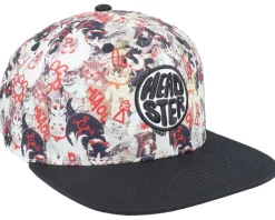 Snapback-Headster Kids Cat Attack Multi/Black Snapback -