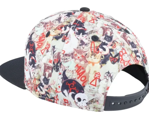 Snapback-Headster Kids Cat Attack Multi/Black Snapback -